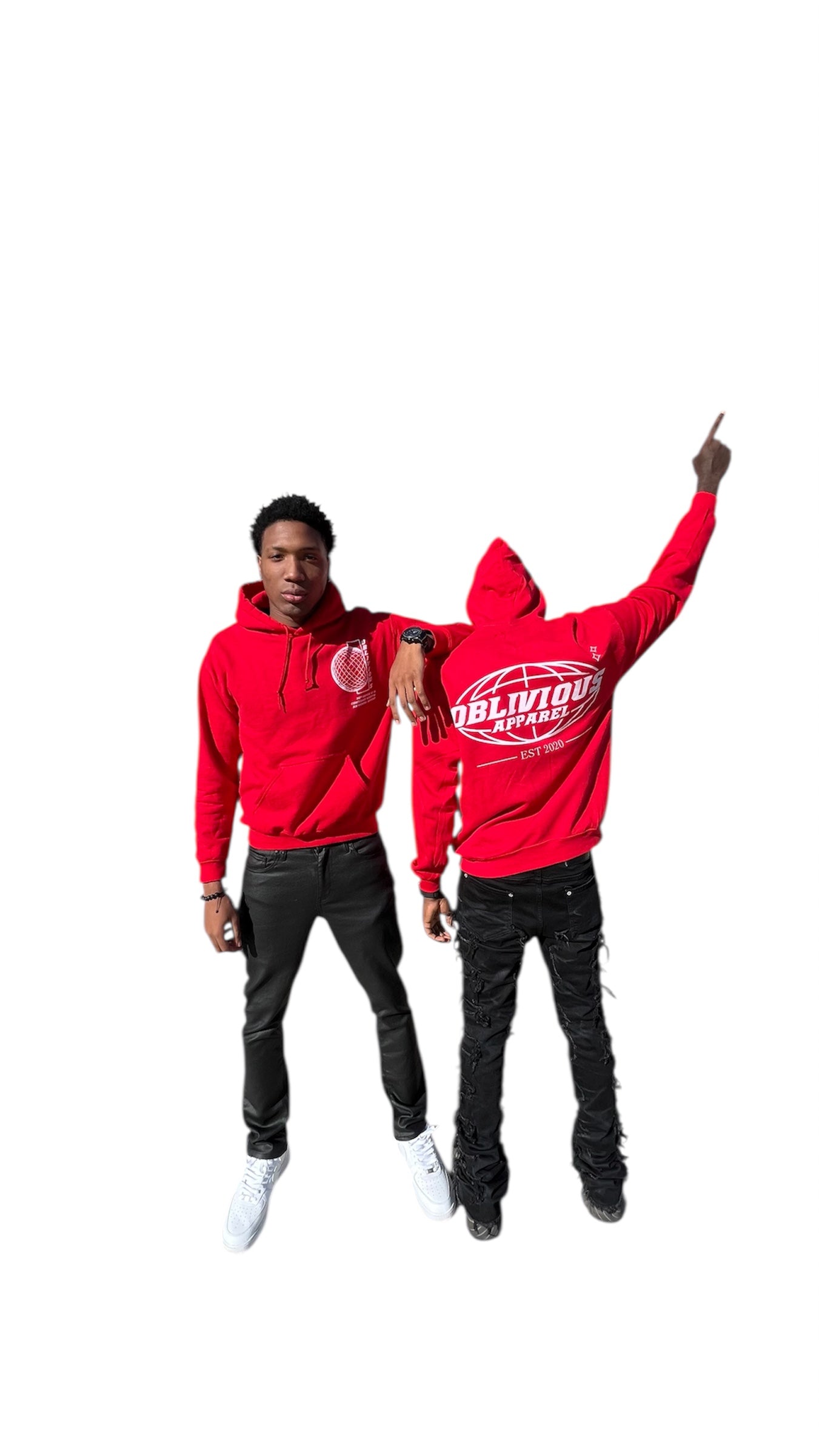 Oblivious Red Hoodie