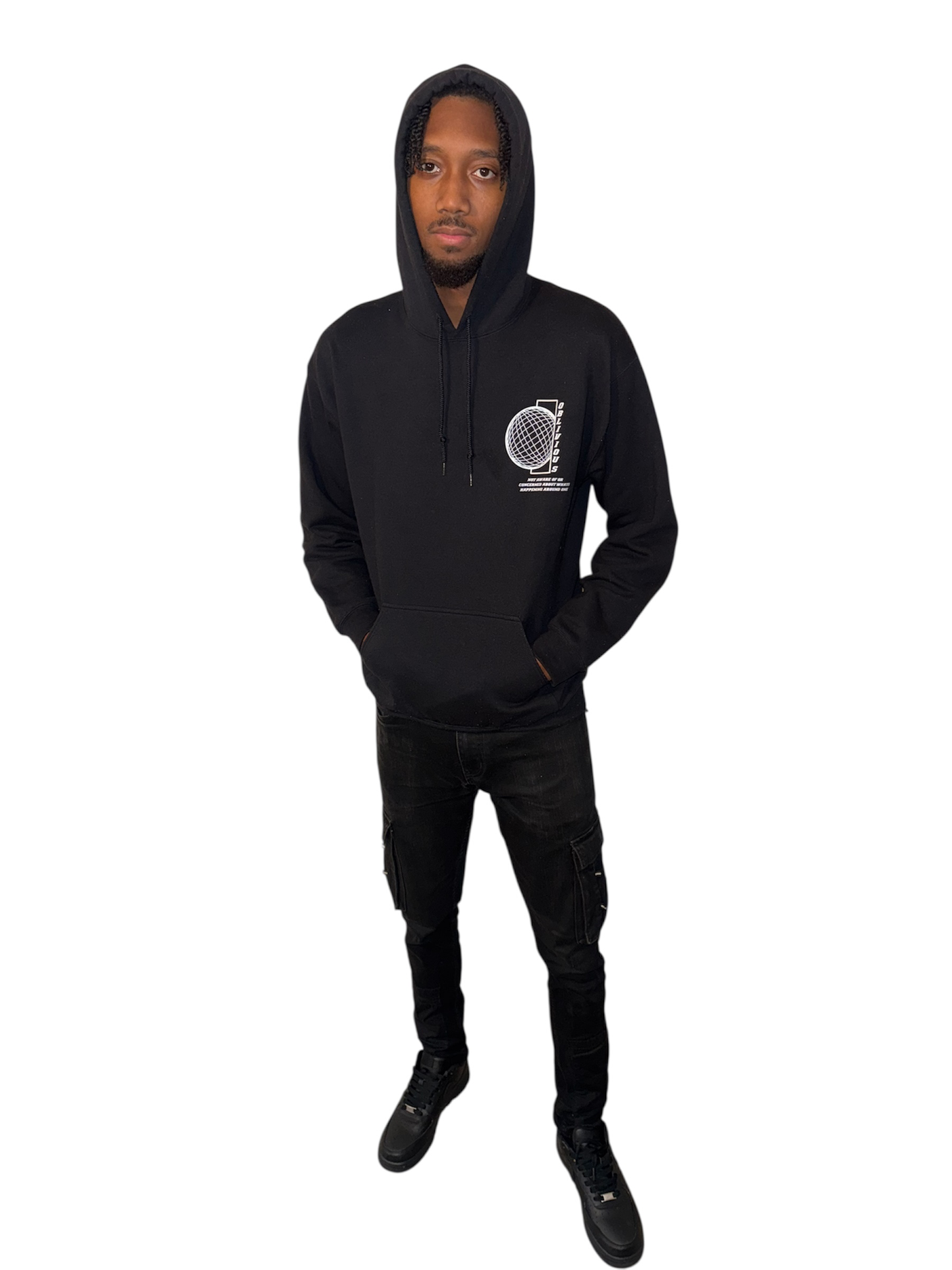 Oblivious Jet-Black Hoodie