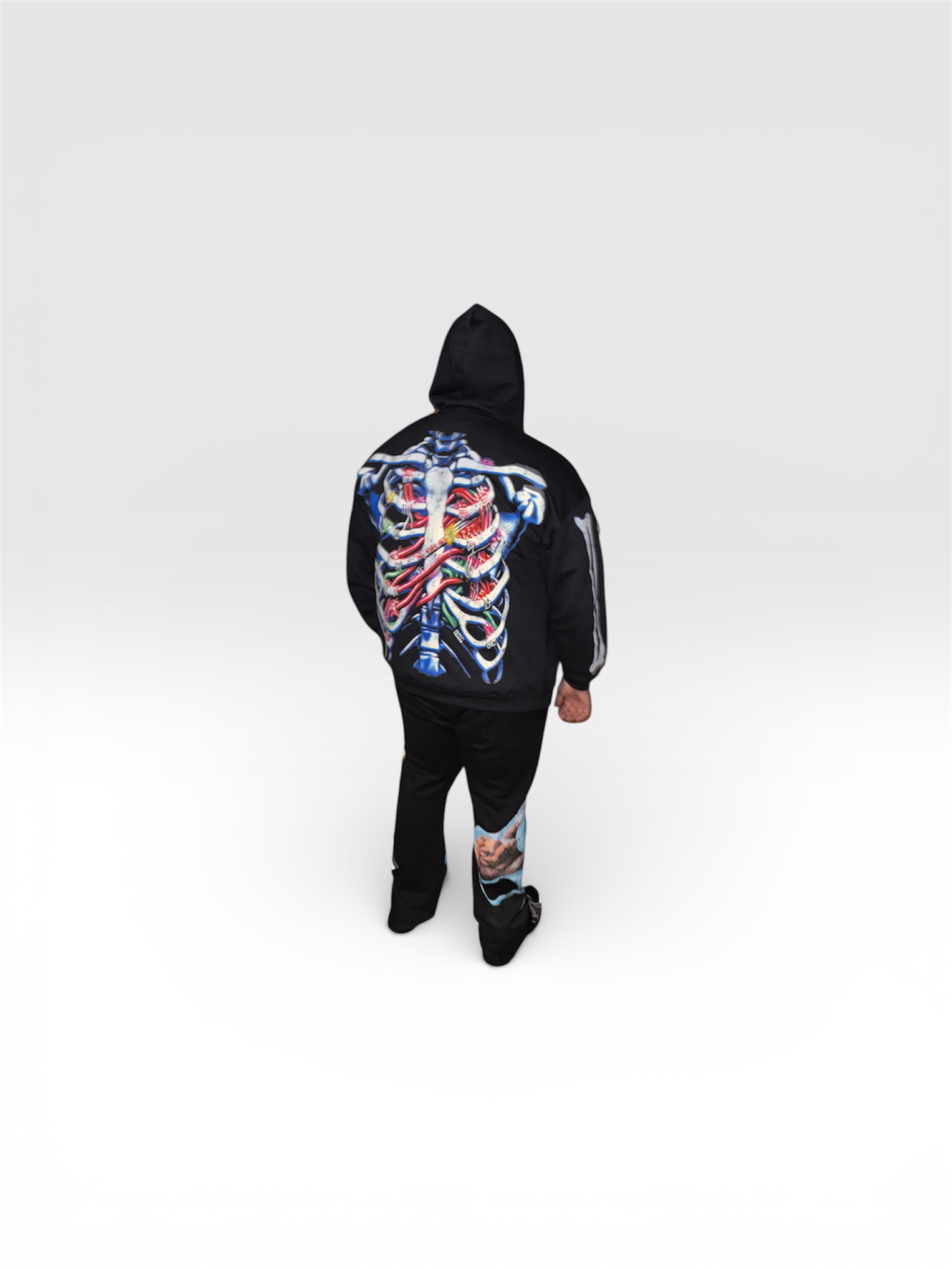 Oblivious Jet-Black skeleton jacket