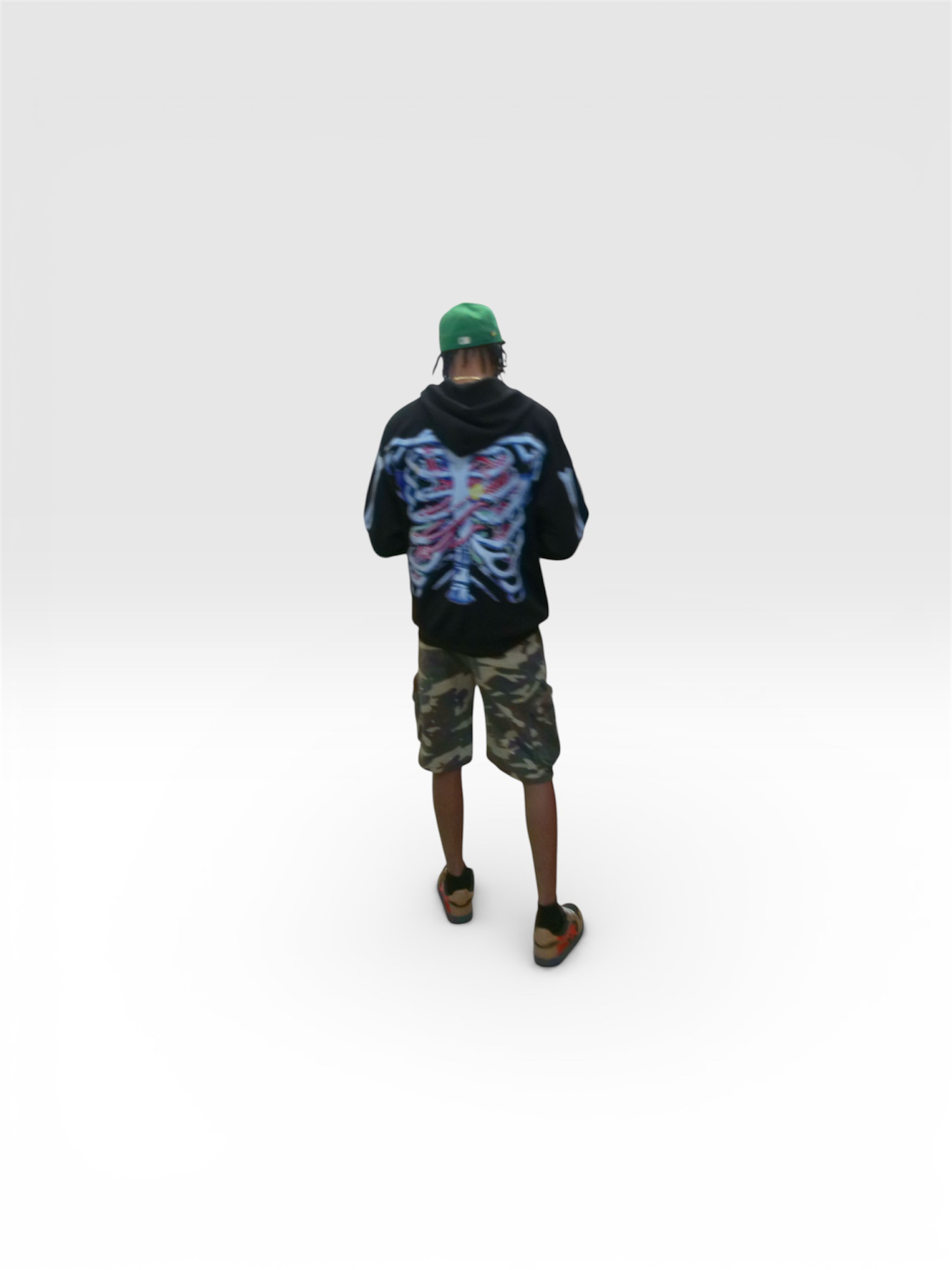 Oblivious Jet-Black skeleton jacket